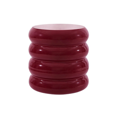 Florrie High Gloss Side Table - Wine - DUSK