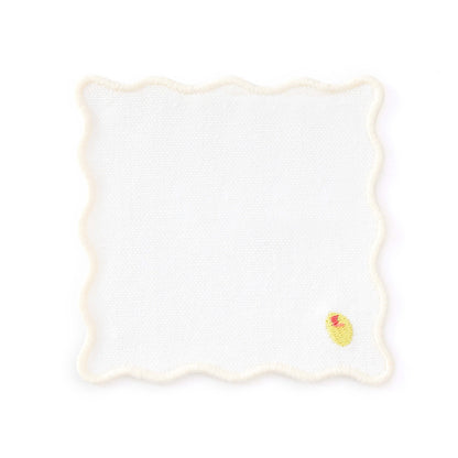 Food Embroidered Pack of 4 Coasters - Multi - DUSK