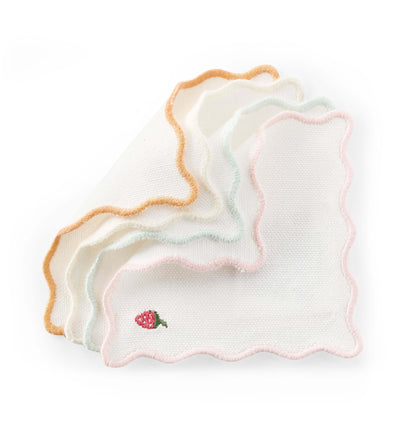 Food Embroidered Pack of 4 Coasters - Multi - DUSK