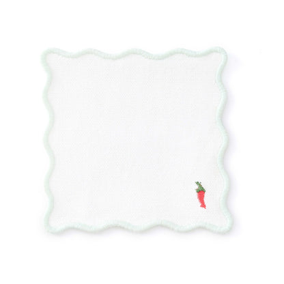 Food Embroidered Pack of 4 Coasters - Multi - DUSK