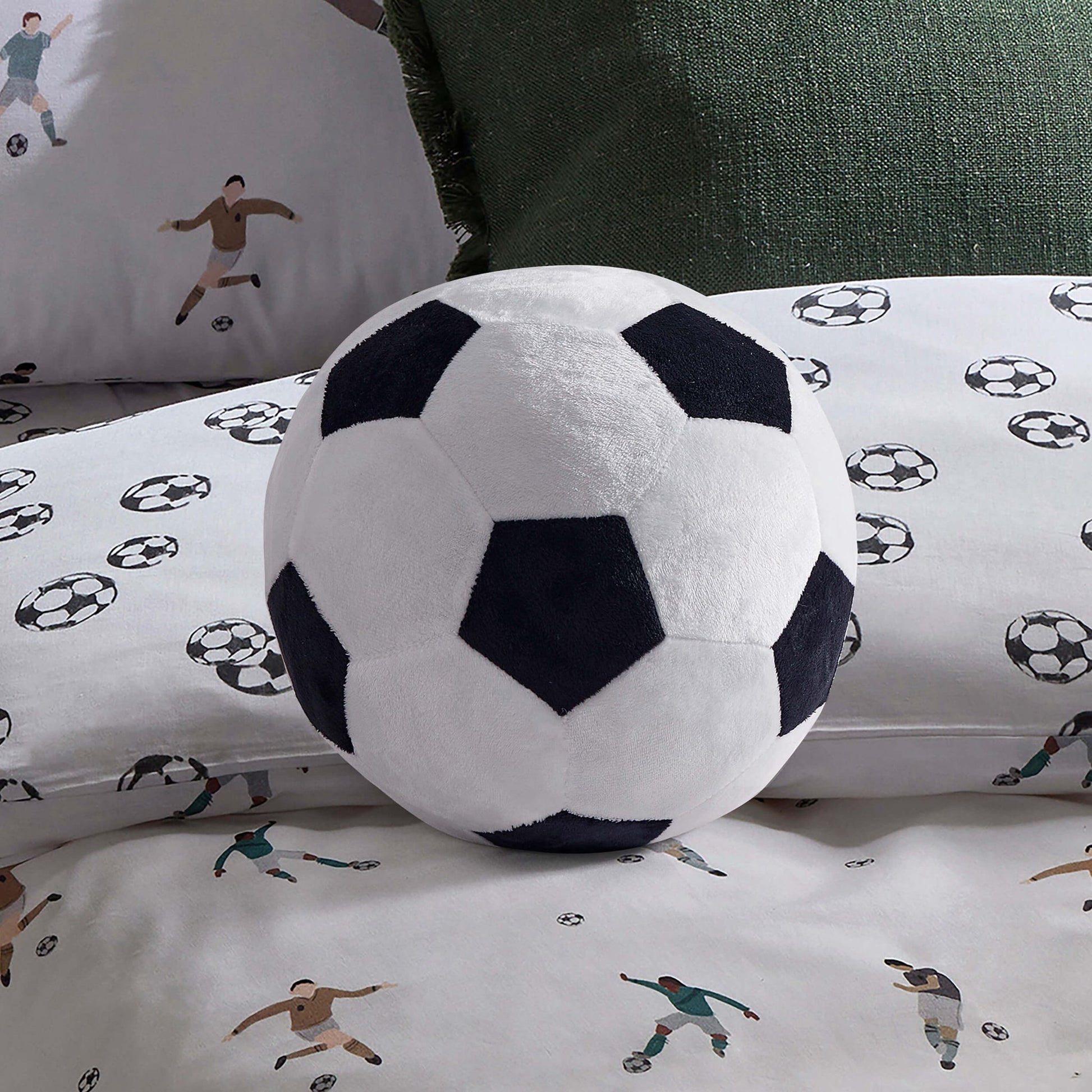 Football Cushion - Black/White - DUSK