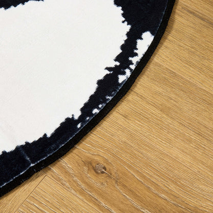 Football Machine Washabale Rug - Black/ White - DUSK