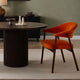 Frankie Dining Chair - Orange/Walnut - DUSK
