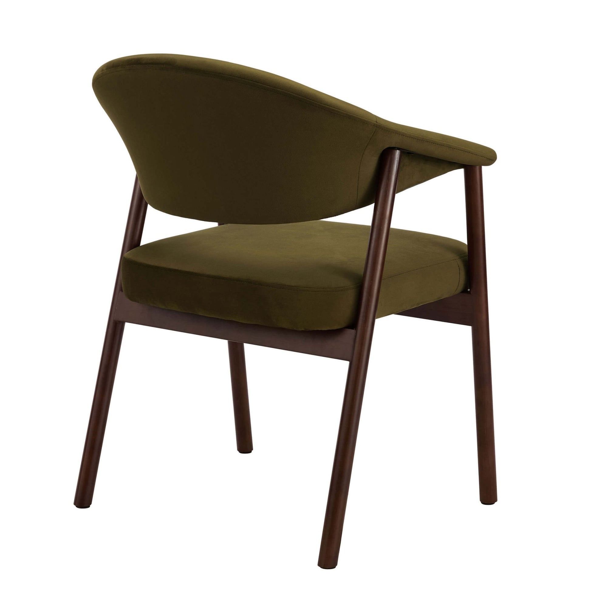 Frankie Dining Chair - Rich Green/Walnut - DUSK