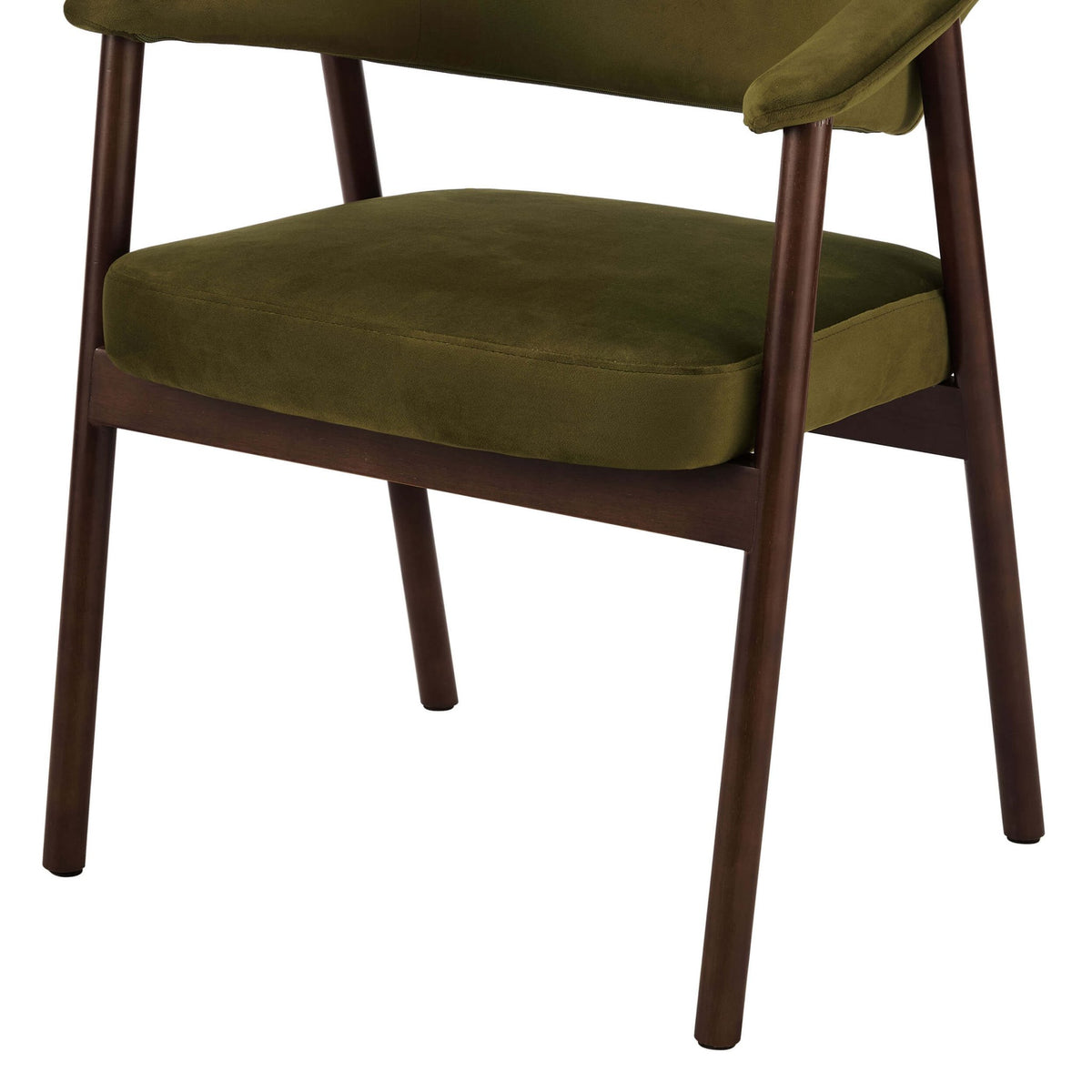 Frankie Dining Chair - Rich Green/Walnut - DUSK