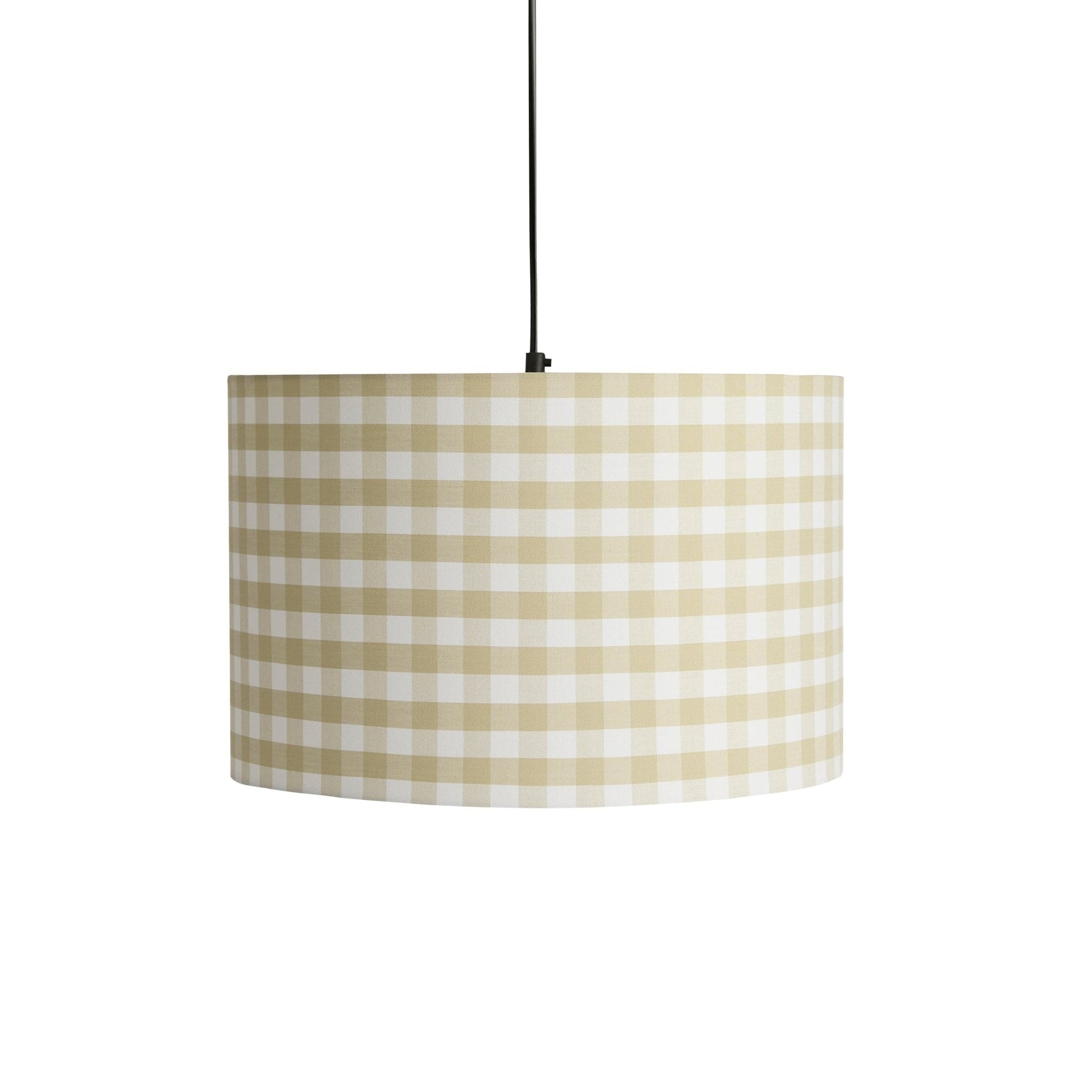 Gabriella Gingham Ceiling Shade - Natural - DUSK