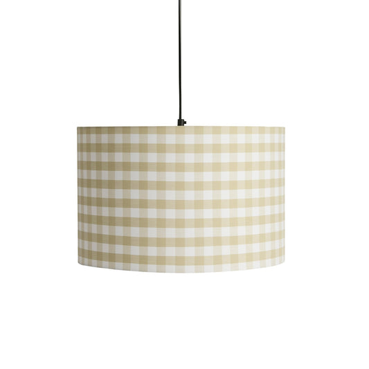 Gabriella Gingham Ceiling Shade - Natural - DUSK