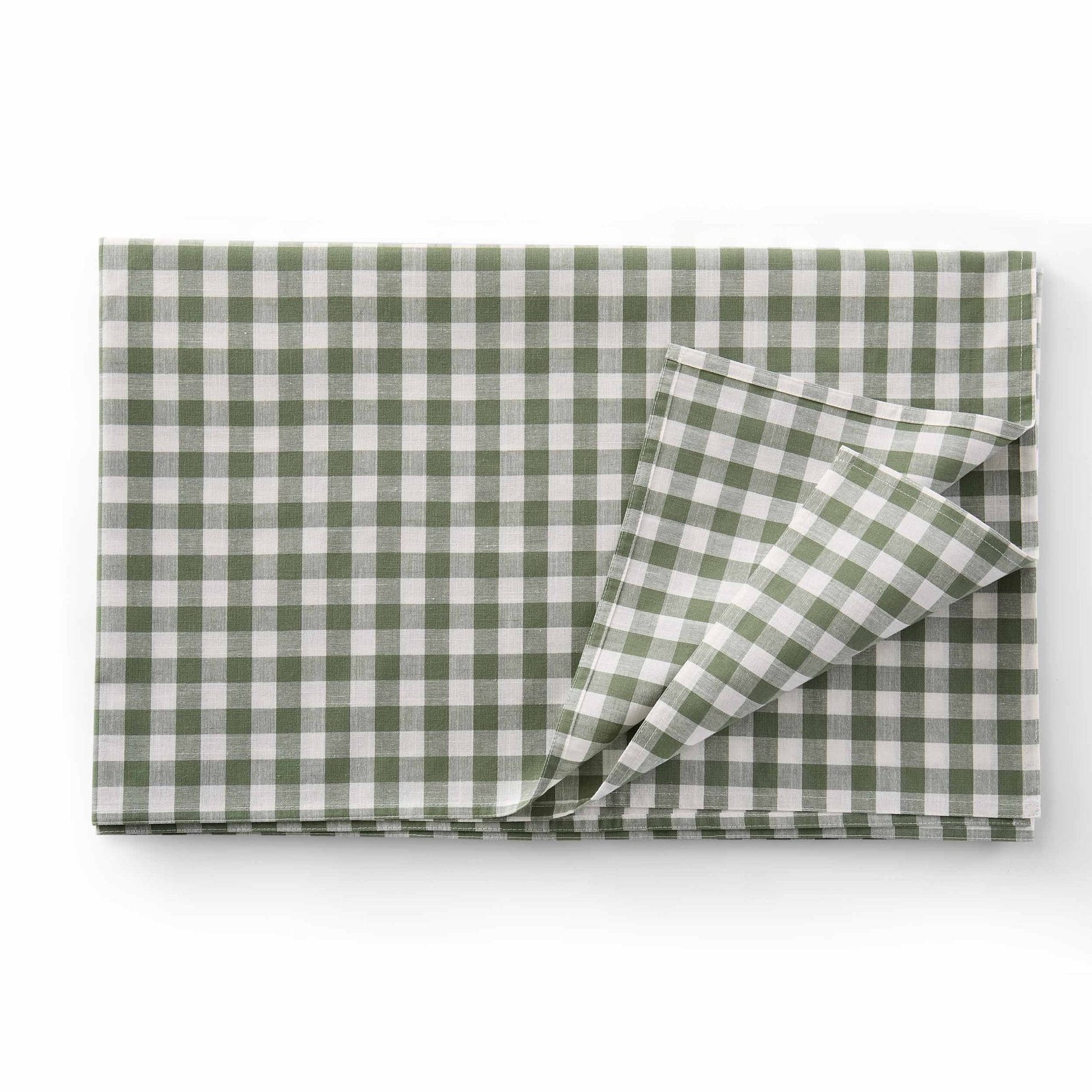 Gabriella Gingham Table Cloth - Green - DUSK