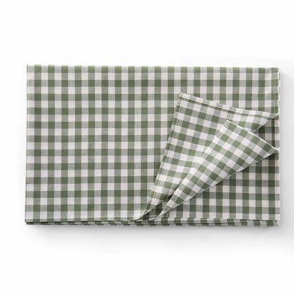 Gabriella Gingham Table Cloth - Green - DUSK