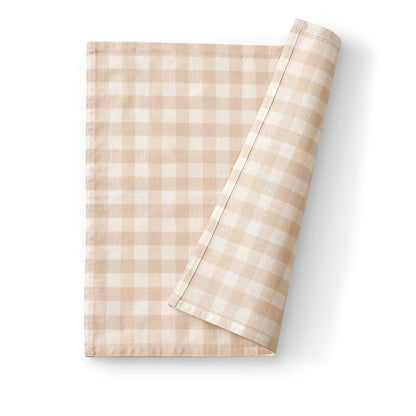 Gabriella Set of 4 Gingham Napkins - Natural - DUSK