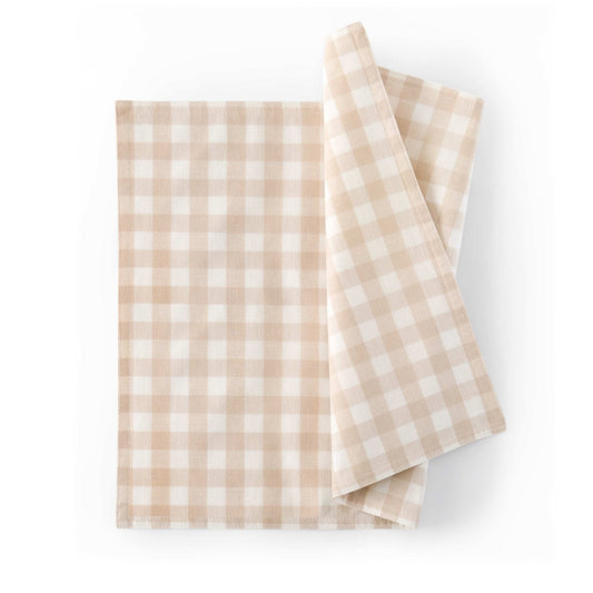 Gabriella Set of 4 Gingham Placemats - Natural - DUSK