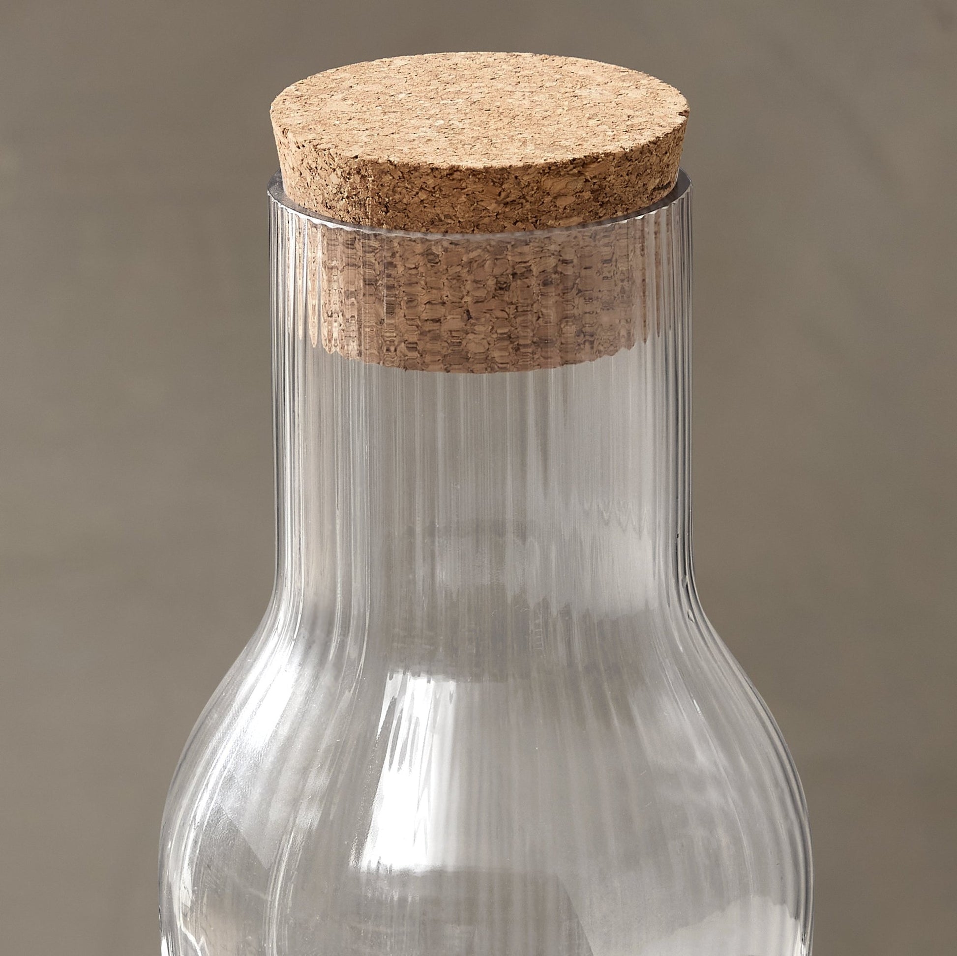 Gatsby Ripple Glass 1L Carafe - Clear - DUSK