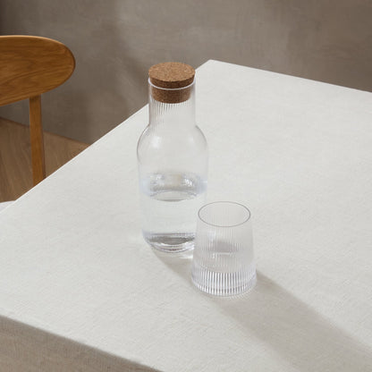 Gatsby Ripple Glass 1L Carafe - Clear - DUSK