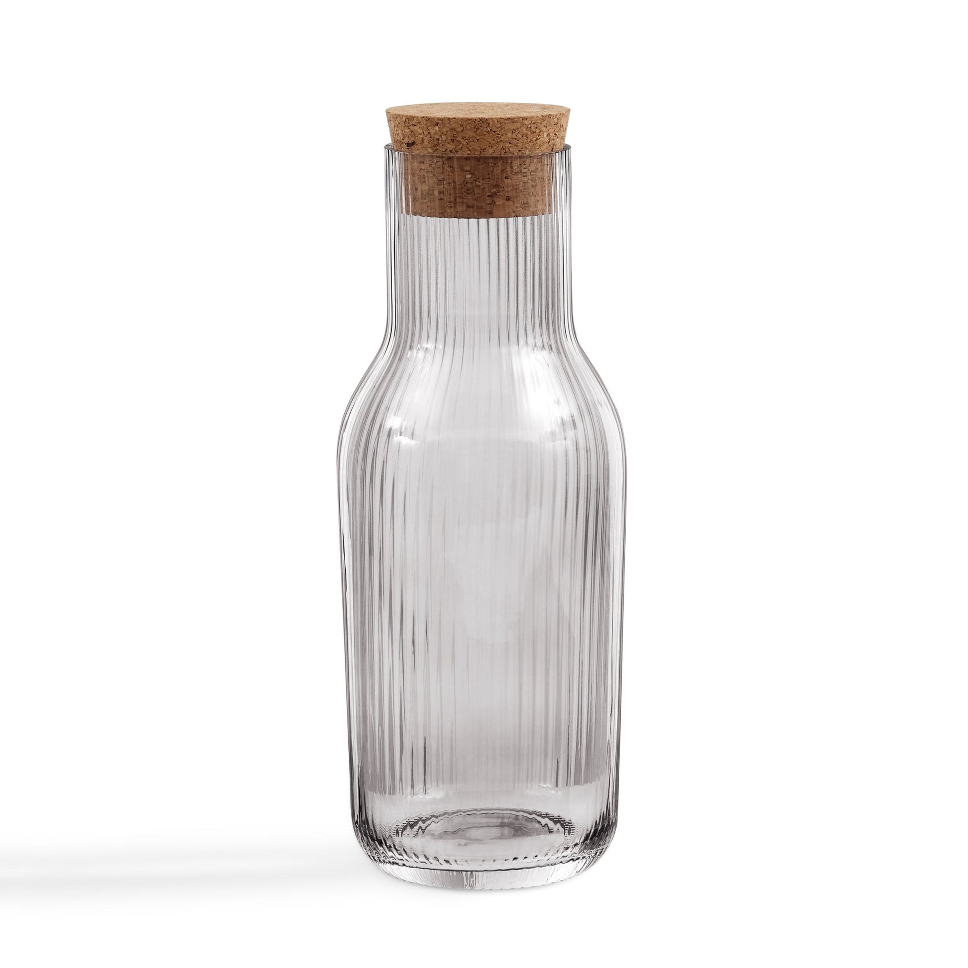 Gatsby Ripple Glass 1L Carafe - Smoked - DUSK