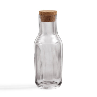 Gatsby Ripple Glass 1L Carafe - Smoked - DUSK