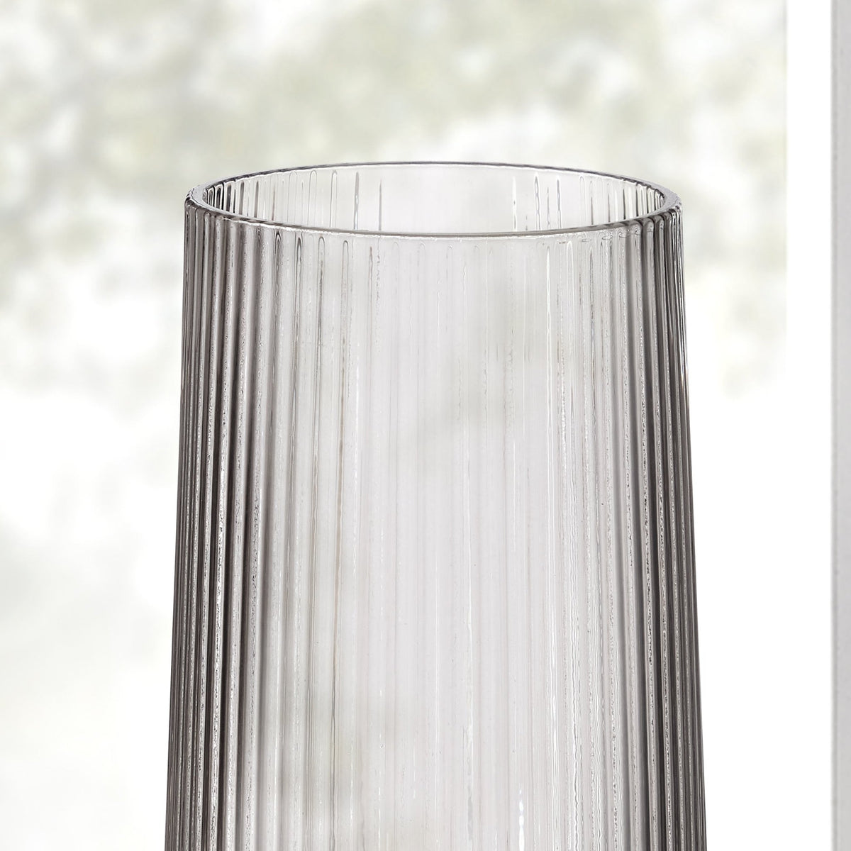 Gatsby Set of 4 Ripple Glass Highballs - Smoked - DUSK