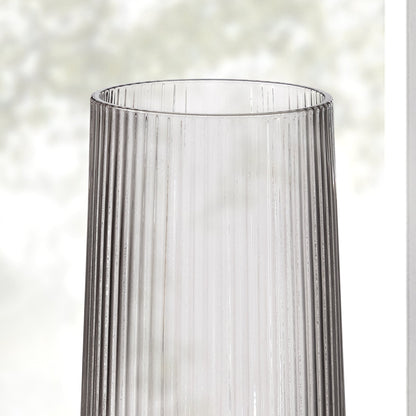 Gatsby Set of 4 Ripple Glass Highballs - Smoked - DUSK