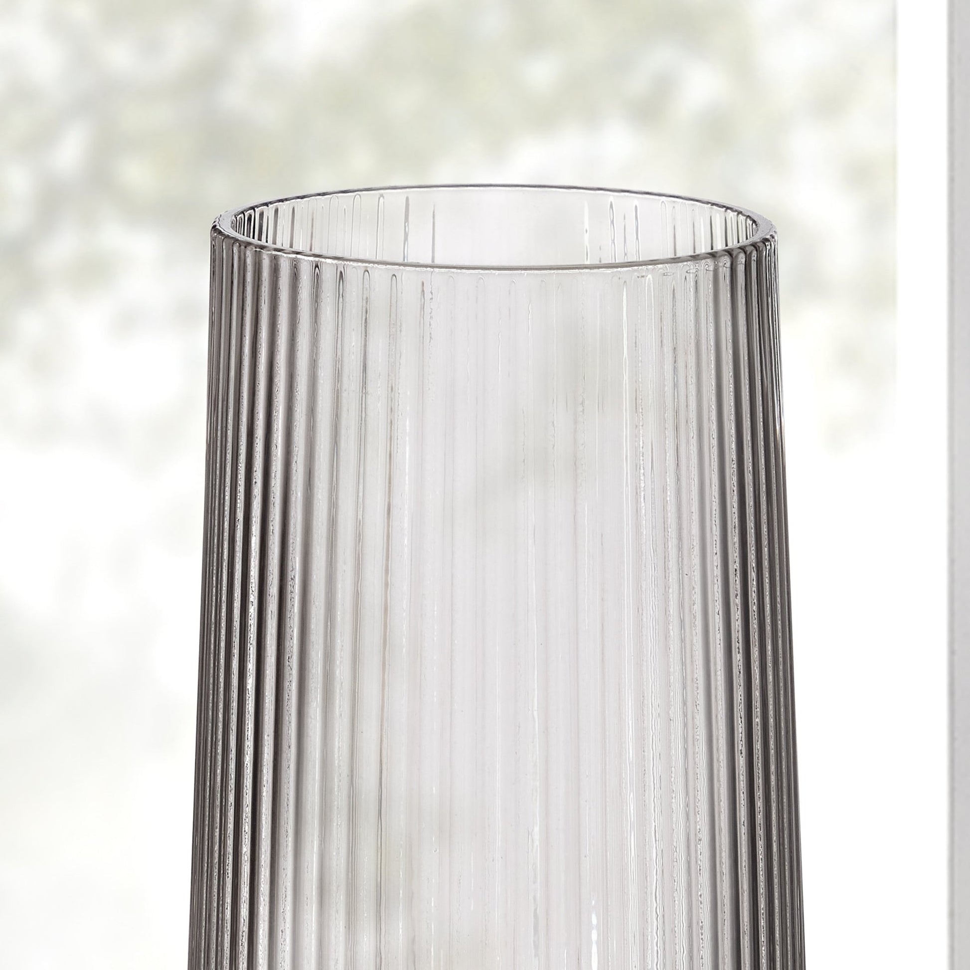 Gatsby Set of 4 Ripple Glass Highballs - Smoked - DUSK