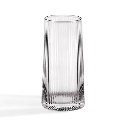 Gatsby Set of 4 Ripple Glass Highballs - Smoked - DUSK