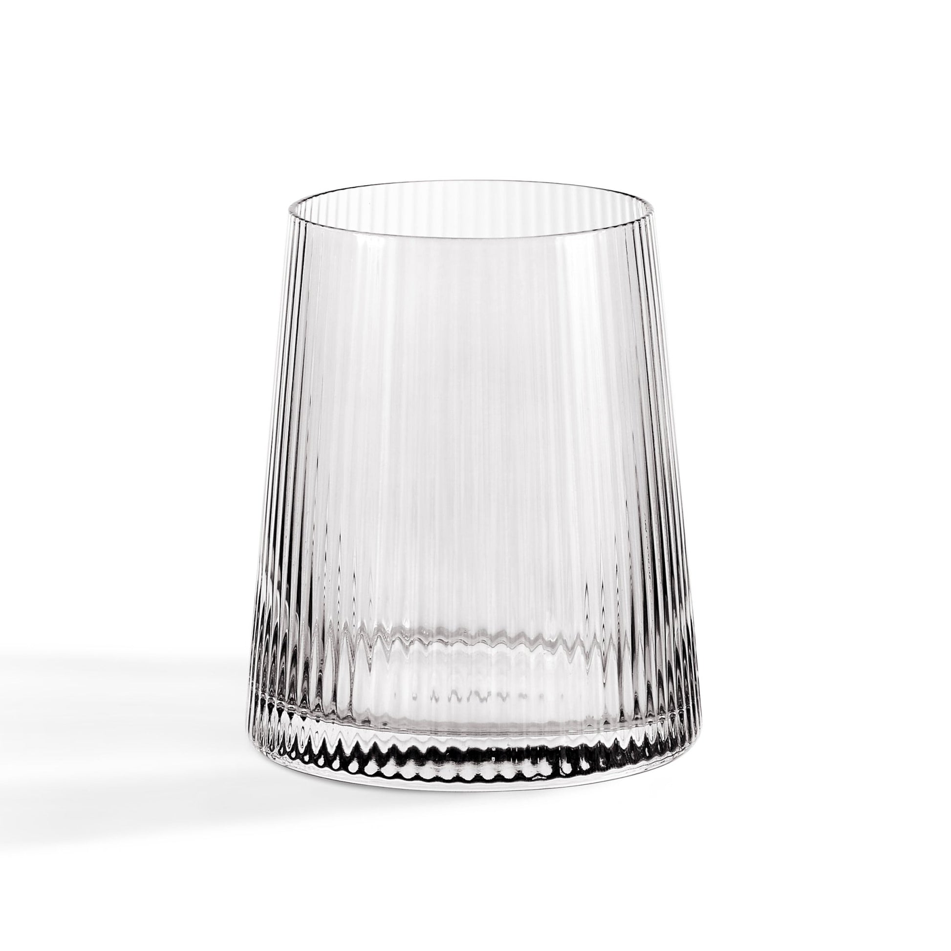 Gatsby Set of 4 Ripple Glass Tumblers - Smoked - DUSK