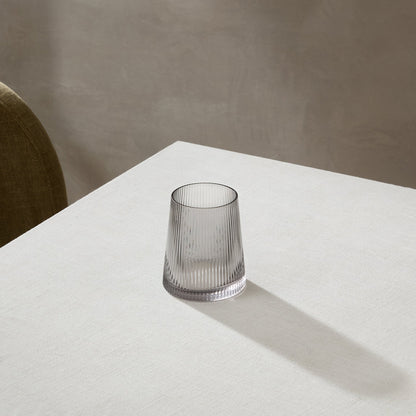 Gatsby Set of 4 Ripple Glass Tumblers - Smoked - DUSK