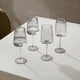Gatsby Set of 4 Ripple Glass Wine Glasses - Smoked - DUSK