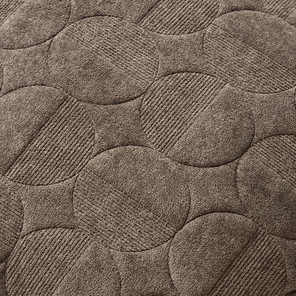 Geometric Embossed Sofa Cushion Cover - Taupe - DUSK