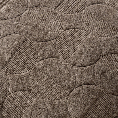 Geometric Embossed Sofa Cushion Cover - Taupe - DUSK