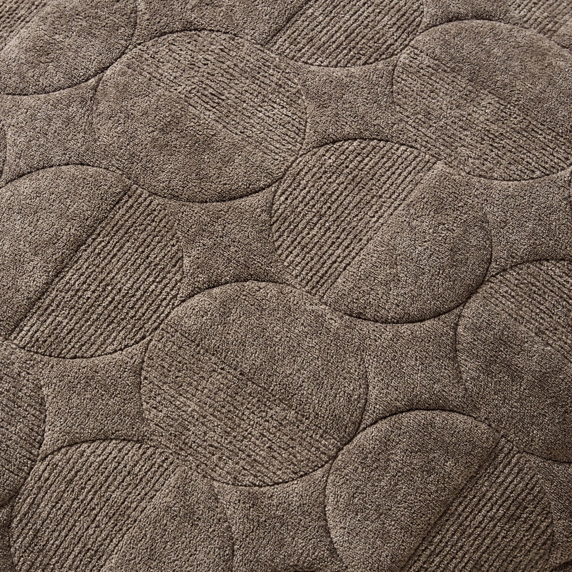 Geometric Embossed Sofa Cushion Cover - Taupe - DUSK
