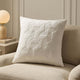 Geometric Embossed Sofa Cushion Cover - White - DUSK