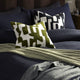 Geometric Jacquard Cushion Cover - Dark Green - DUSK