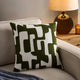 Geometric Jacquard Sofa Cushion Cover - Dark Green - DUSK