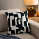 Geometric Jacquard Sofa Cushion Cover - Midnight - DUSK