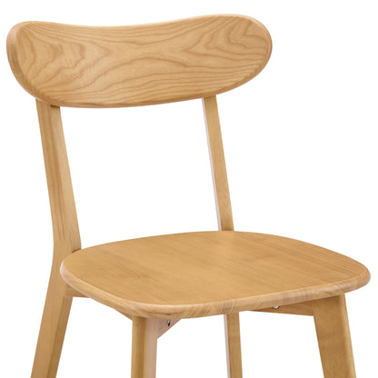 Georgia Set of 2 Dining Chairs - Light Wood - DUSK