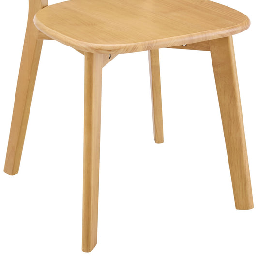 Georgia Set of 2 Dining Chairs - Light Wood - DUSK