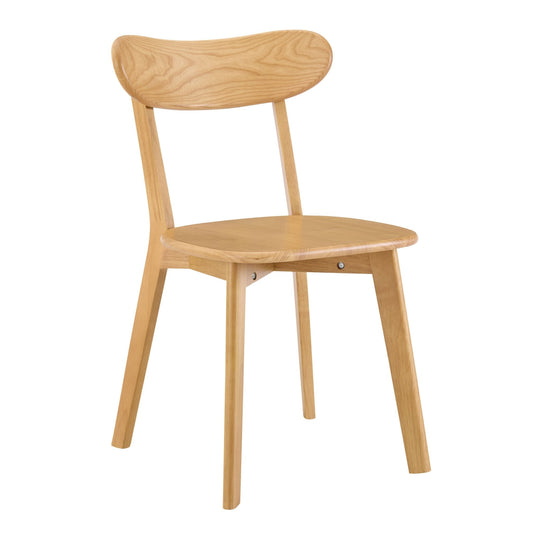 Georgia Set of 2 Dining Chairs - Light Wood - DUSK