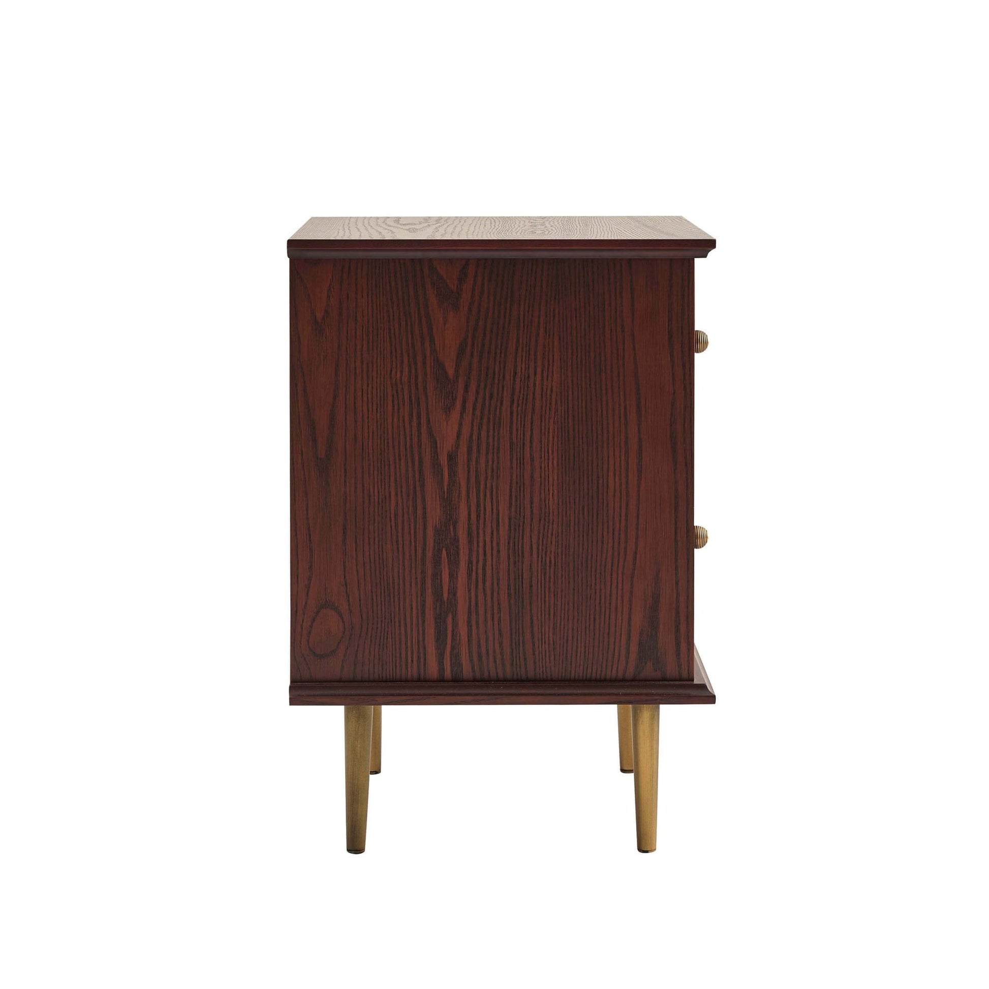 Georgie 2 Drawer Bedside Table - Mahogany - DUSK