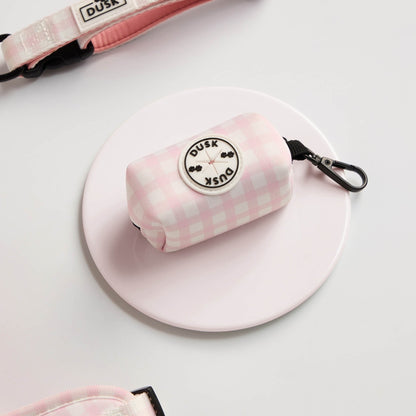 Gingham Dog Accessories Set - Pink - DUSK