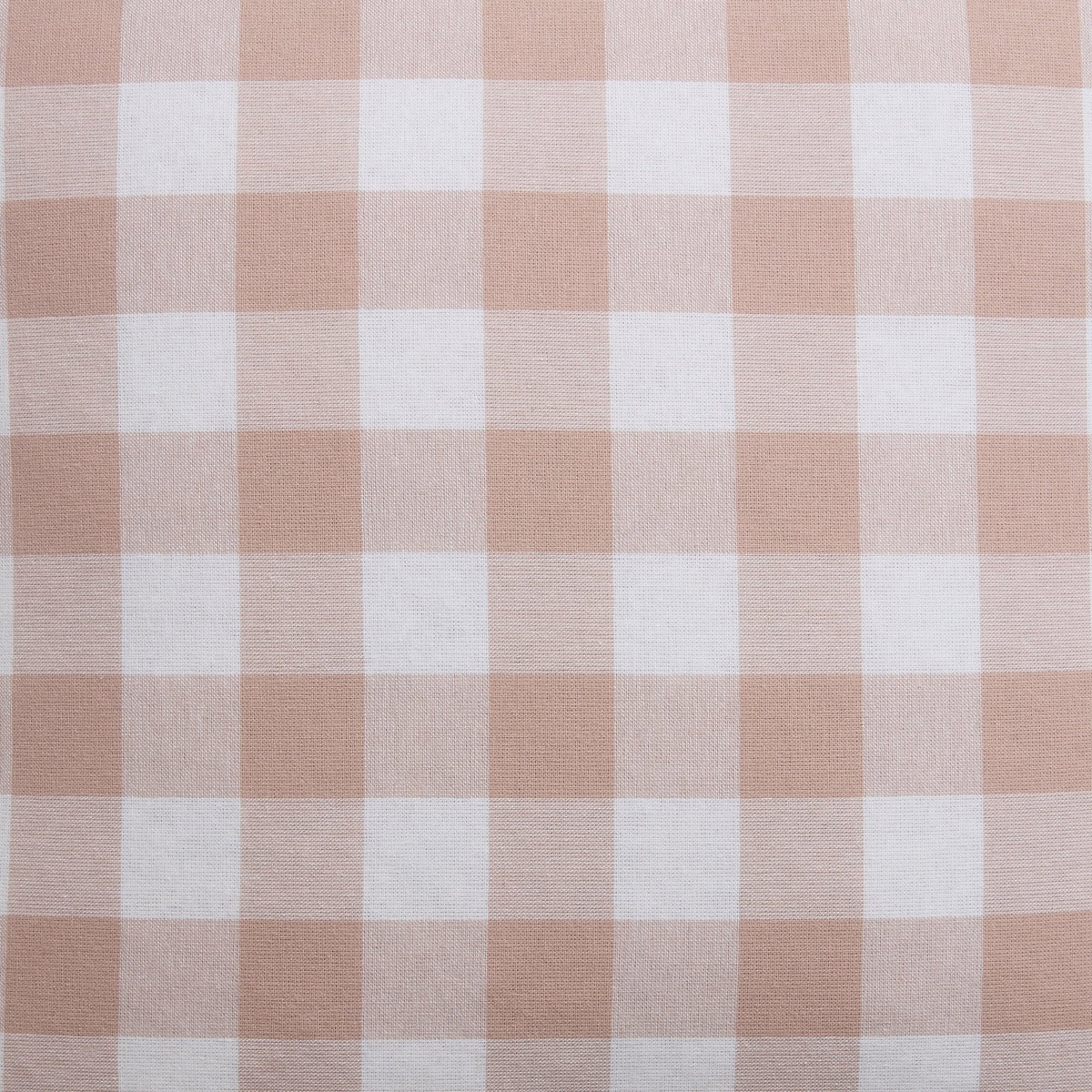 Gingham Square Frill Edge Cushion Cover - Blush Pink - DUSK