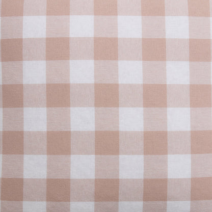 Gingham Square Frill Edge Cushion Cover - Blush Pink - DUSK