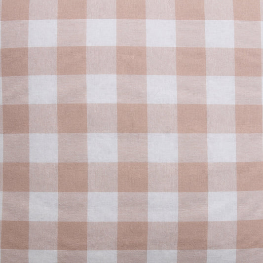 Gingham Square Frill Edge Cushion Cover - Blush Pink - DUSK
