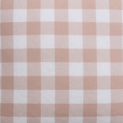 Gingham Square Frill Edge Sofa Cushion Cover - Blush Pink - DUSK