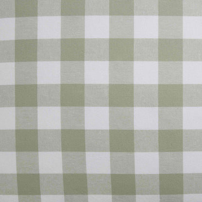 Gingham Square Frill Edge Sofa Cushion Cover - Sage - DUSK