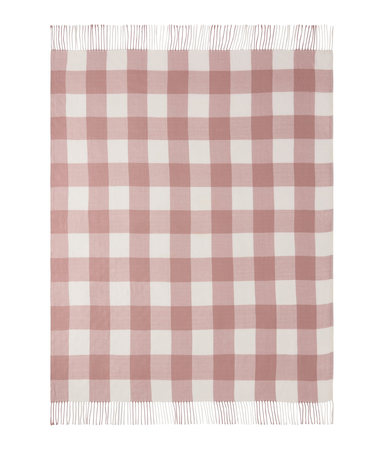 Gingham Throw - Cinder Rose - DUSK