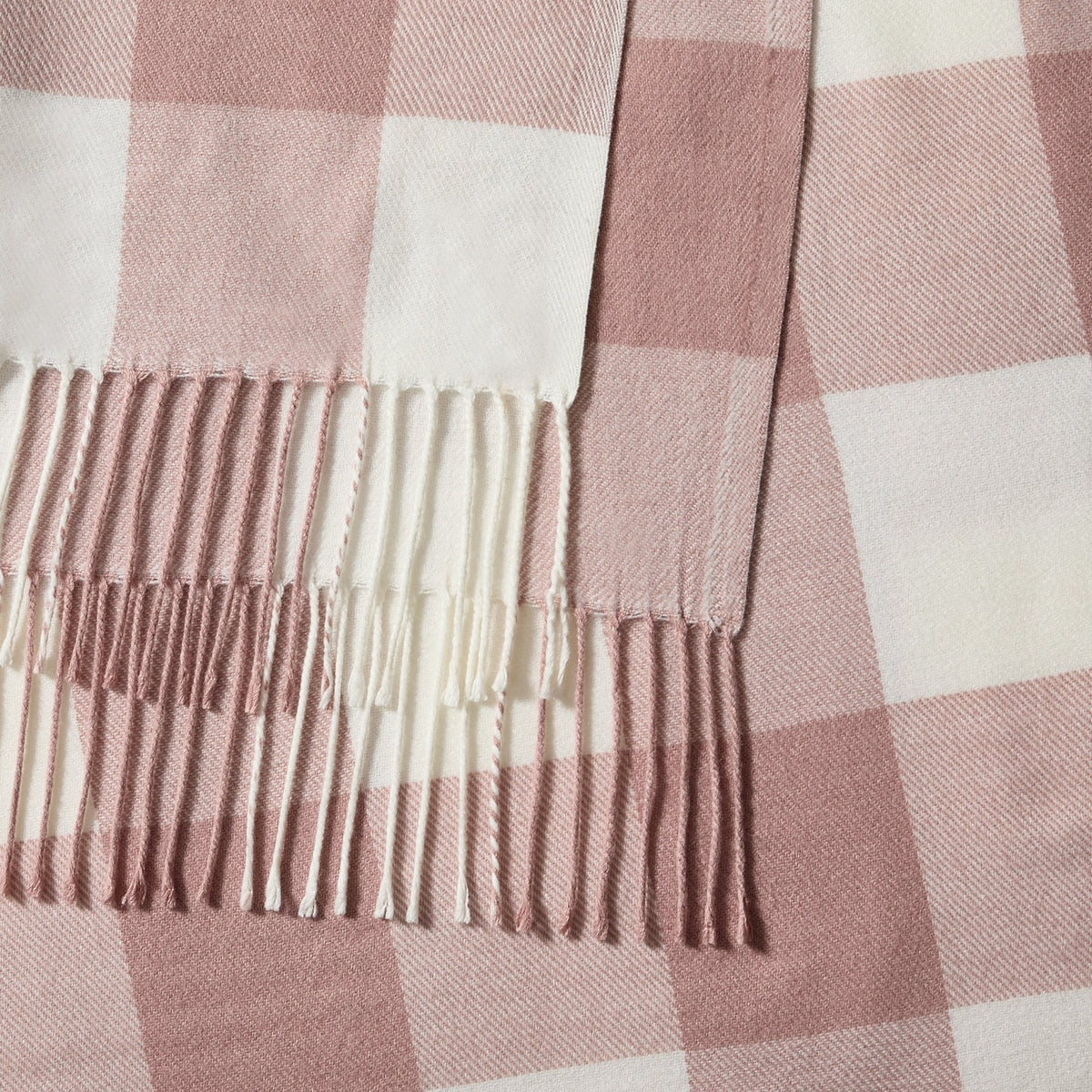 Gingham Throw - Cinder Rose - DUSK