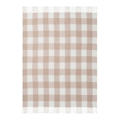 Gingham Throw - Tan - DUSK
