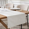 Girona Pom Pom Table Runner - White - DUSK