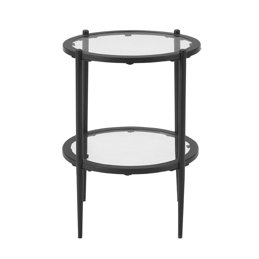 Glass Round Side Table - DUSK