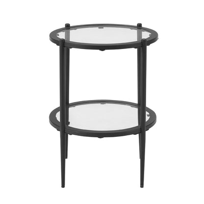 Glass Round Side Table - DUSK