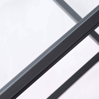 Glass Square Side Table - Black - DUSK